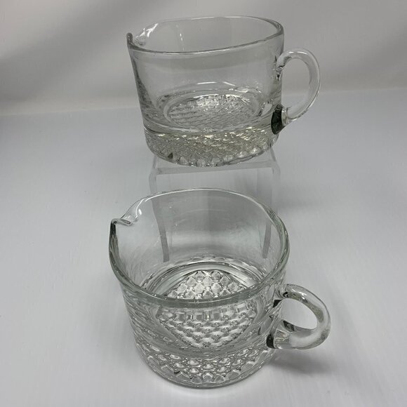 Clear Glass Pitchers 2 Gravy Sauce Bar Cocktails Tableware Serving Charcuterie - Picture 1 of 11